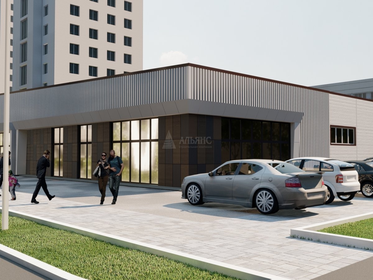 3D визуализация Магазин из сэндвич-панелей - фото 2