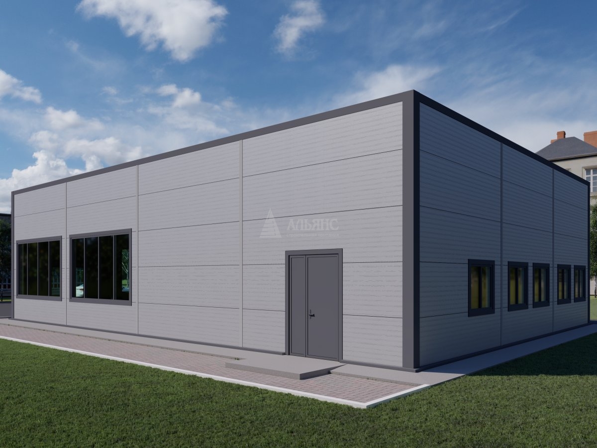 3D визуализация Кафе из сэндвич панелей - фото 4