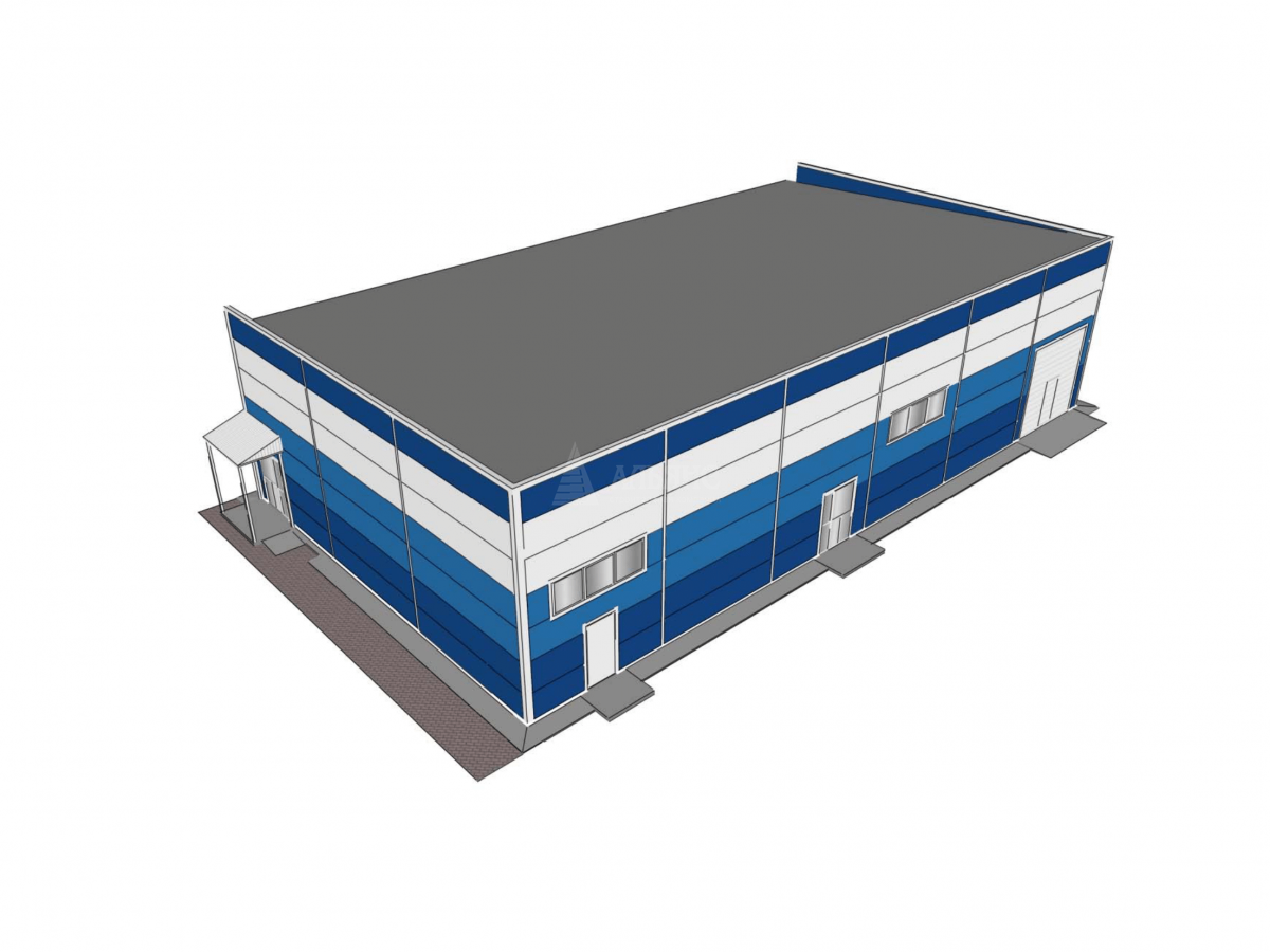 3D визуализация Магазин из сэндвич-панелей - фото 18